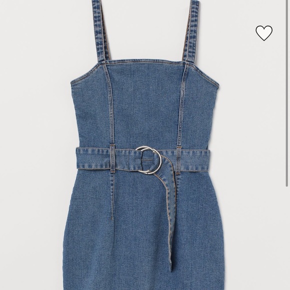 h&m denim dress
